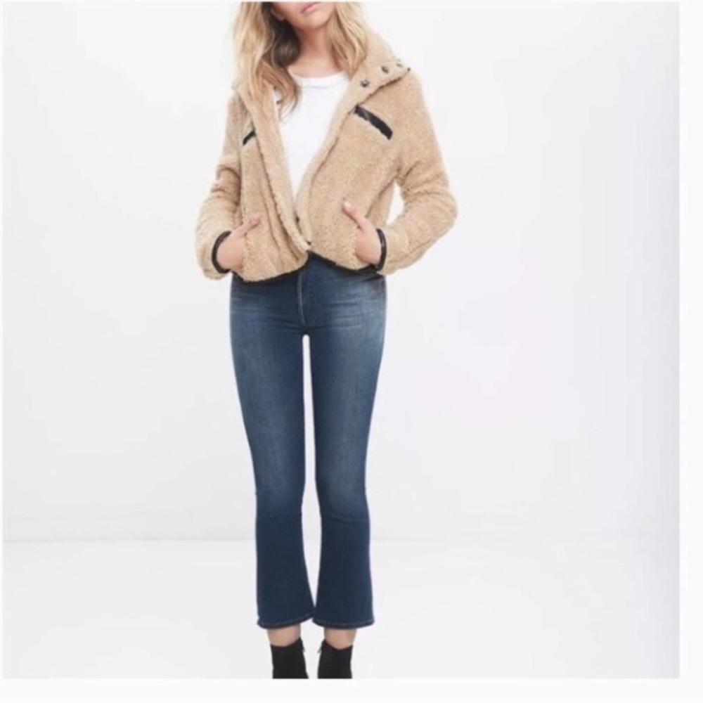 MOTHER Denim Insider Crop Repeating Love